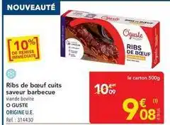 METRO Ribs de bœuf cuits saveur barbecue offre