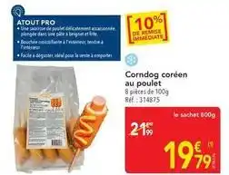 METRO Facile - corndog corcen au poulet offre