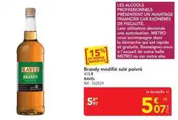 METRO Metro - brandy modifié salé poivre offre