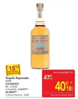 METRO Tequila reposado offre
