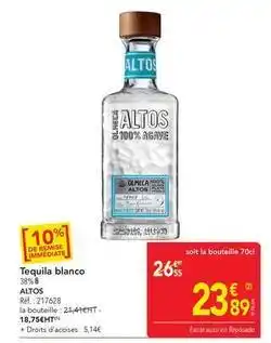 METRO Tequila blanco offre