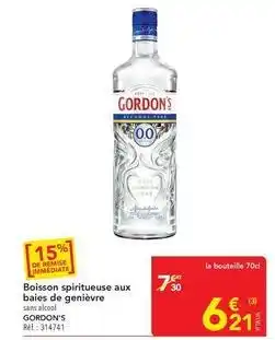 METRO Gordon's - boisson spiritueuse aux baies de genièvre offre