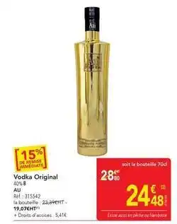 METRO Vodka original offre
