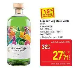 METRO Ermitage - liqueur végétale verte offre