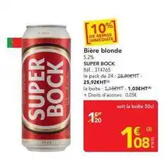 METRO Super bock - bière blonde offre