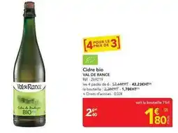 METRO Val de rance - cidre bio offre