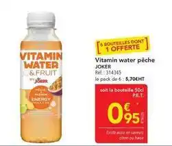 METRO Joker - vitamin water pêche offre