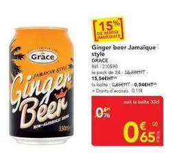 METRO Grace - ginger beer jamaique style offre
