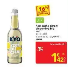 METRO Kombucha citron/gingembre bio offre