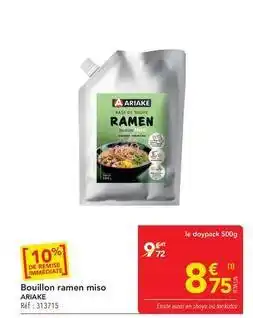 METRO Ariake - bouillon ramen miso offre