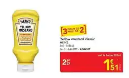 METRO Heinz - yellow mustard classic offre