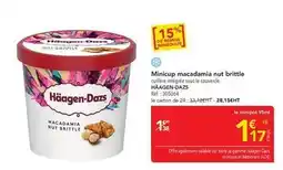 METRO Haagen dazs - minicup macadamia nut brittle offre