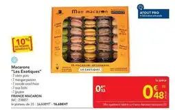 METRO France macaron - macarons les exotiques offre