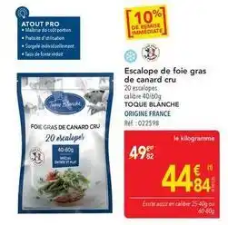 METRO Canard - escalope de foie gras de cru offre