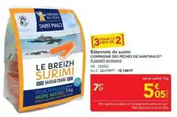 METRO Saint malo - bâtonnets de surimi compagnie des pêches de saint-malo offre