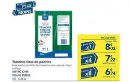 METRO Chef - tranches fines de poitrine offre