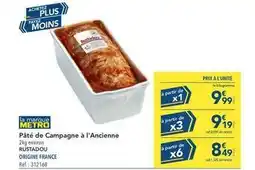 METRO Rustadou - pate de campagne à l'ancienne offre