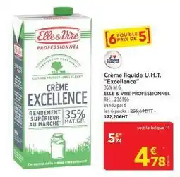 METRO Elle & vire - crème liquide u.h.t. excellence offre