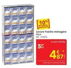 METRO Fa - levure fraîche ménagère offre