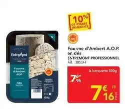METRO Entremont - fourme d'ambert a.o.p. en dés offre