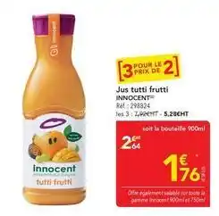 METRO Innocent - jus tutti frutti offre