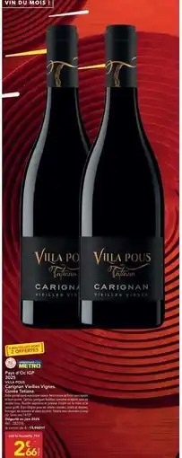 METRO Metro - vino tinto carignan offre