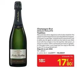 METRO Nicolas feuillatte - champagne brut offre