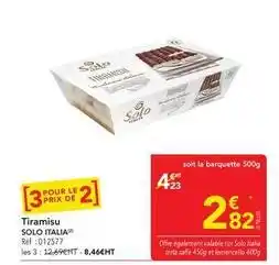 METRO Solo - tiramisu offre