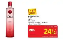 METRO Vodka red berry offre