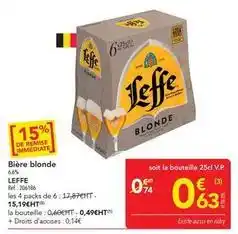 METRO Leffe - bière blonde offre