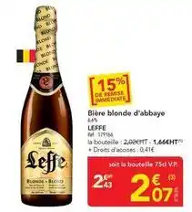 METRO Leffe - bière blonde d'abbaye offre