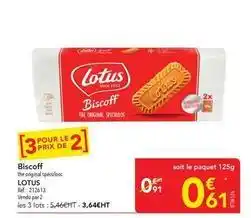 METRO Lotus - biscoff offre