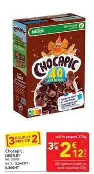 METRO Nestlé - chocapic offre