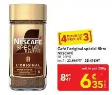 METRO Nescafé - café l'original spécial filtre offre