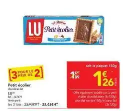 METRO Lu - petit écolier offre