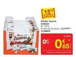 METRO Ferrero rocher - kinder bueno offre