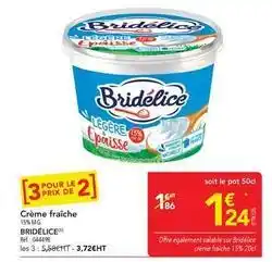 METRO Bridélice - crème fraîche offre