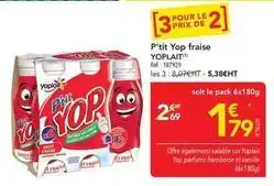 METRO Yoplait - p'tit yop fraise offre
