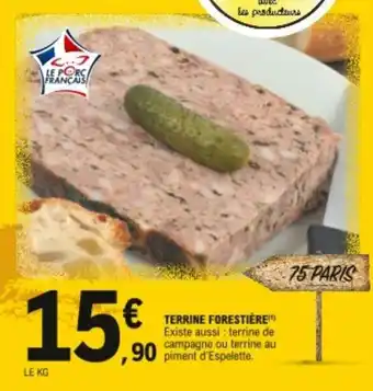 E.Leclerc Terrine forestière offre