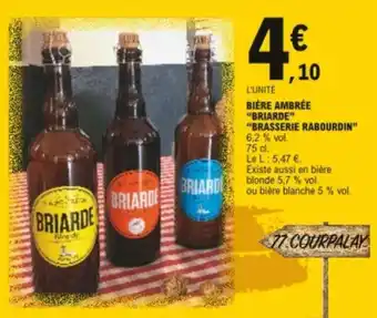 E.Leclerc Bière ambrée "briarde" offre