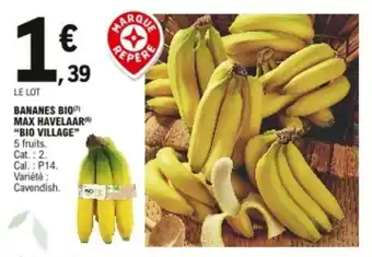 E.Leclerc Bananes bio max havelaar offre
