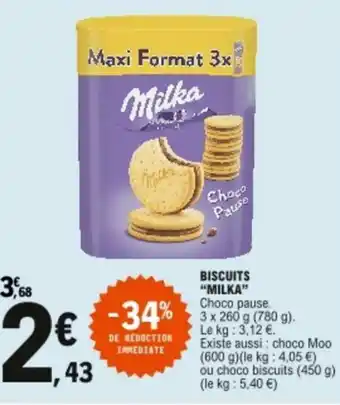 E.Leclerc Biscuits "milka" offre