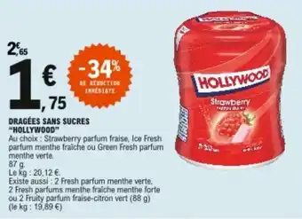 Dragées sans sucres "hollywood"