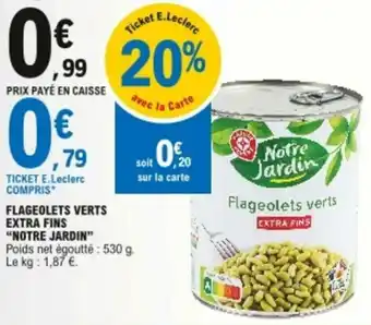 Flageolets verts extra fins