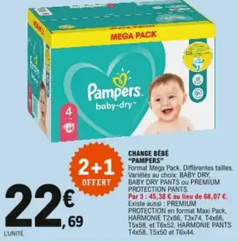 E.Leclerc Change bébé "pampers" offre