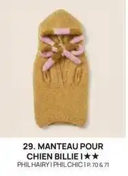 Phildar Manteau pour chien billie i ★★★ offre