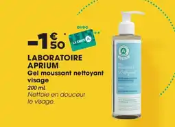 Aprium Pharmacie LABORATOIRE APRIUM Gel moussant nettoyant visage offre