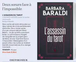 France Loisirs Barbara baraldi l'assassin du tarot offre