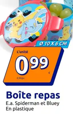Action Boîte repas E.a. Spiderman et Bluey offre