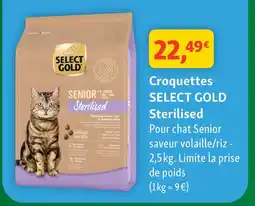 Maxi Zoo Select gold croquettes sterilised offre